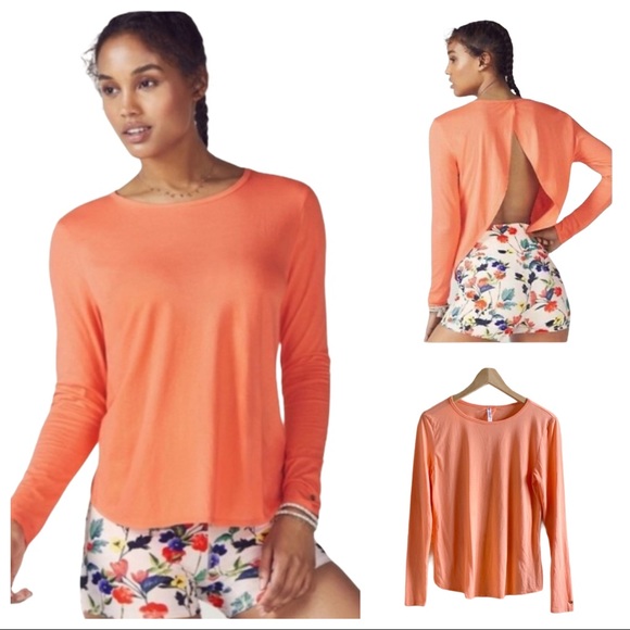 Fabletics Tops - 3/$15❤️ FABLETICS MILLIE CORAL LS FLY AWAY BACK